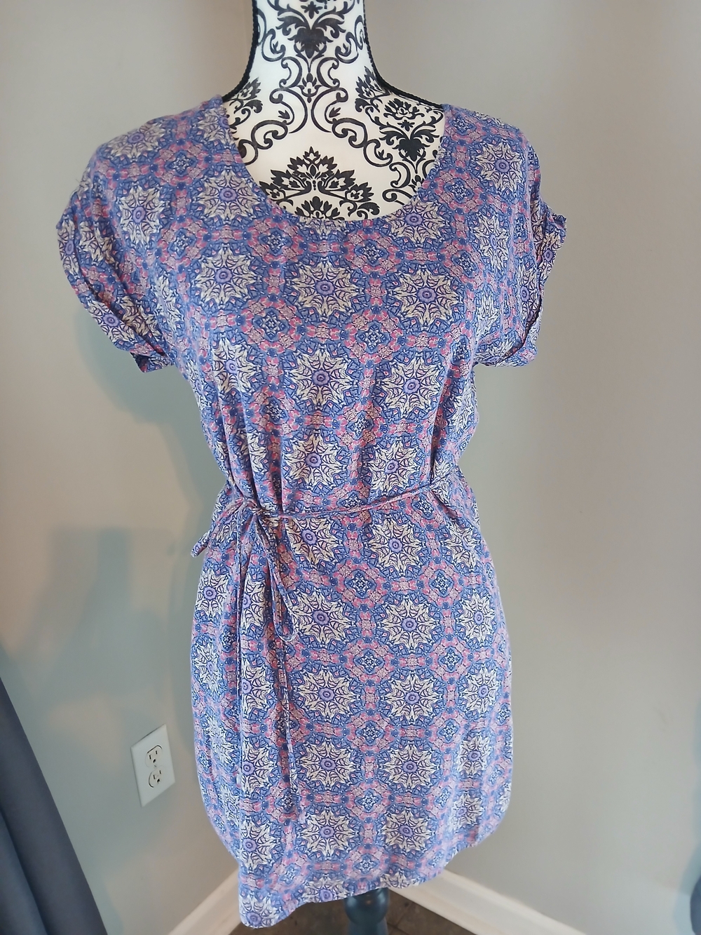 Forever 21  Multi Colored Geometric Printed Mini Dress